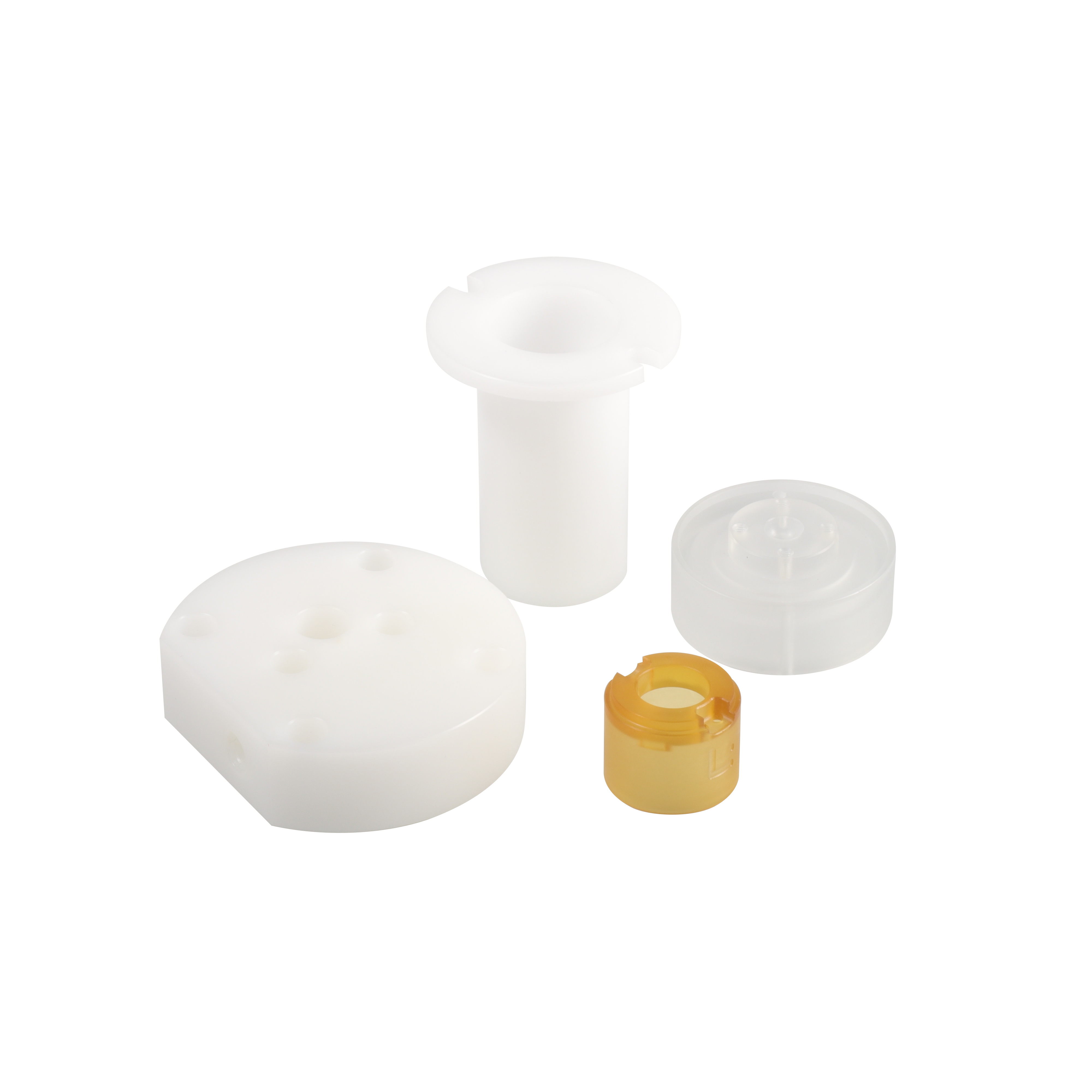&Ouml;zel Cnc Freze İşleme Plakası Peek Plastik İmalat Par&ccedil;aları Hizmeti
