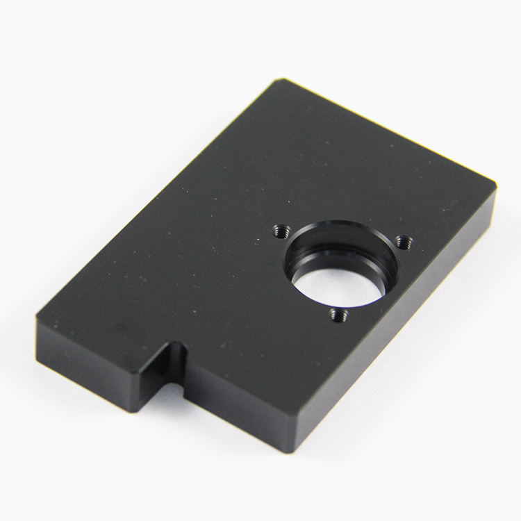 Bloque de aluminio anodizado de aleaci&oacute;n de color de placa de fresado de prototipo CNC